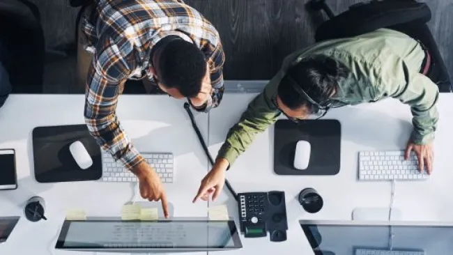 Colleagues at work