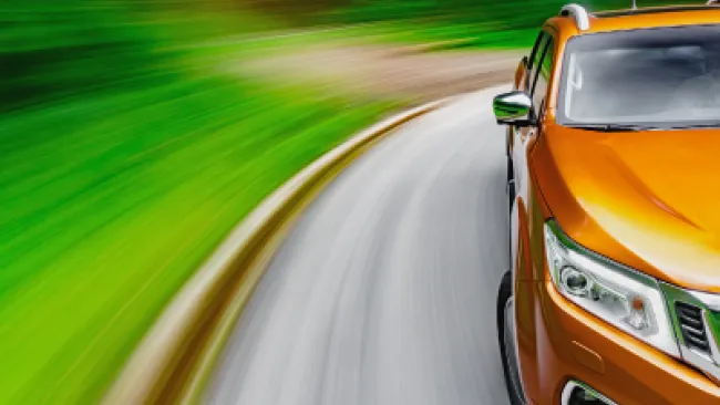 A fast car