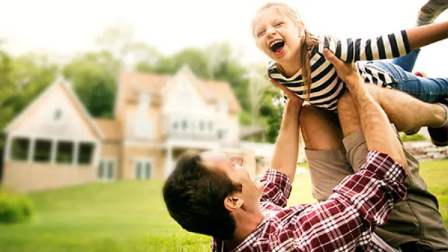 A father and a child