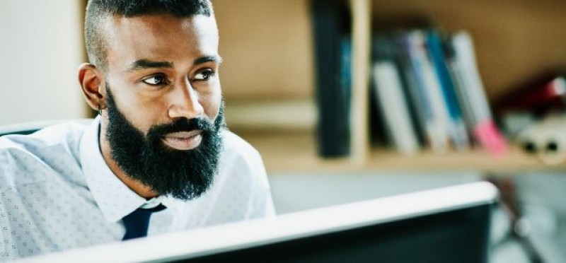 A bearded man