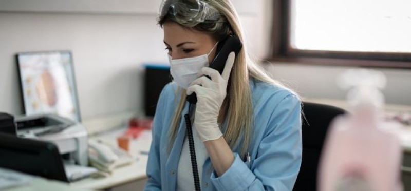 A healthcare worker